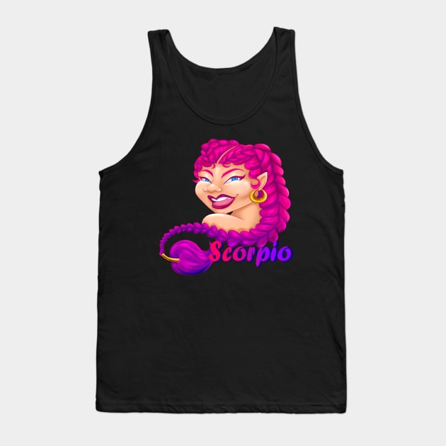 Scorpio Tank Top by PointNWink Productions